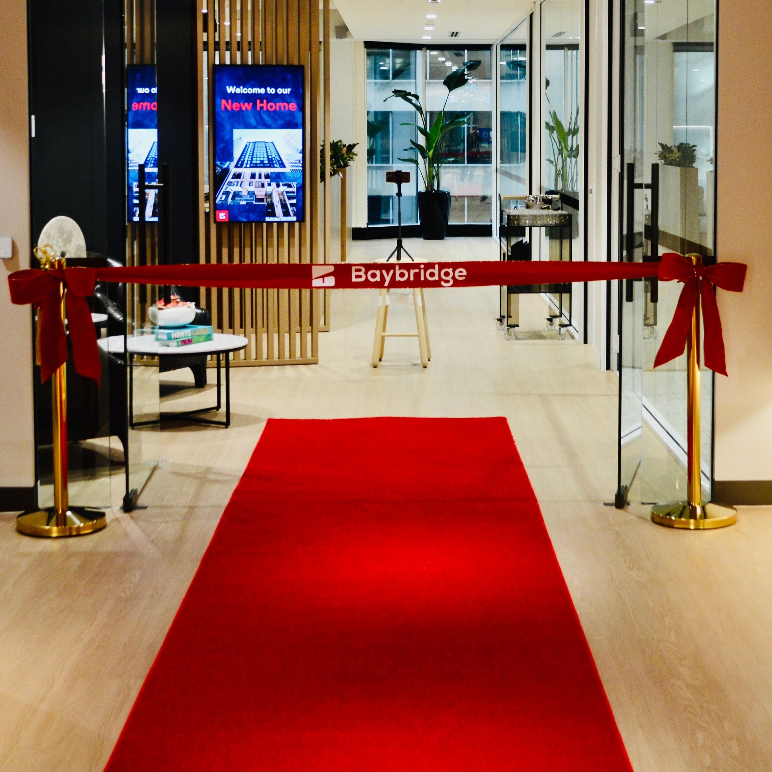 Grand opening decorative installation